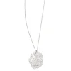 Kultur 5 Flower Imprint Necklace Silver