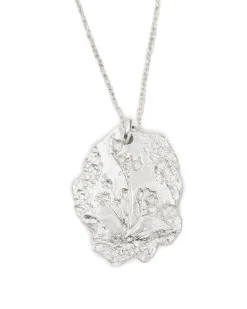 Kultur 5 Flower Imprint Necklace Silver