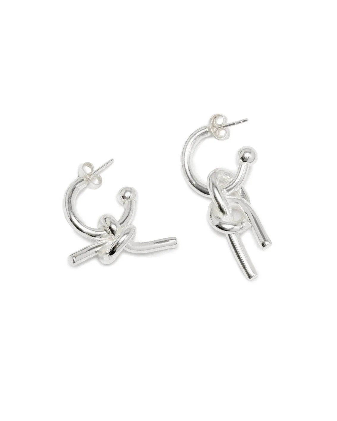 Kultur 5 Rope Earrings Silver