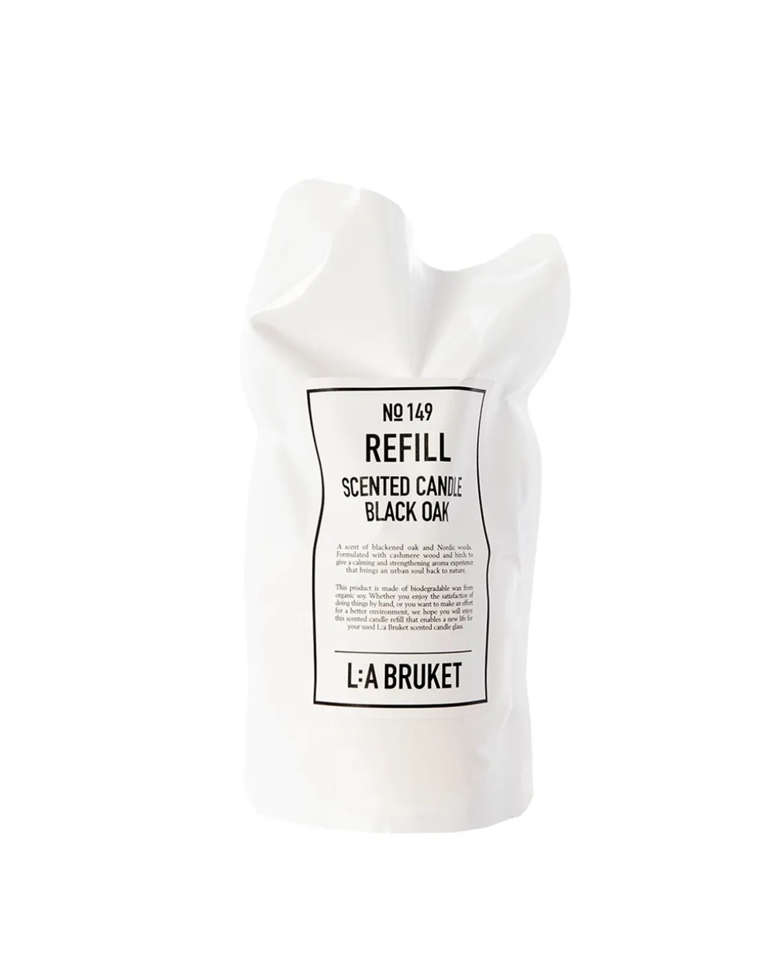 L:a Bruket 149 Refill Scented Candle Black Oak