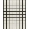 Layered Avenue Checked Wool Rug Bone White