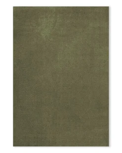 Layered Classic Solid Wool Rug Capulet Olive