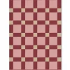 Layered Evelina Kroon Plum Punch Jute Rug