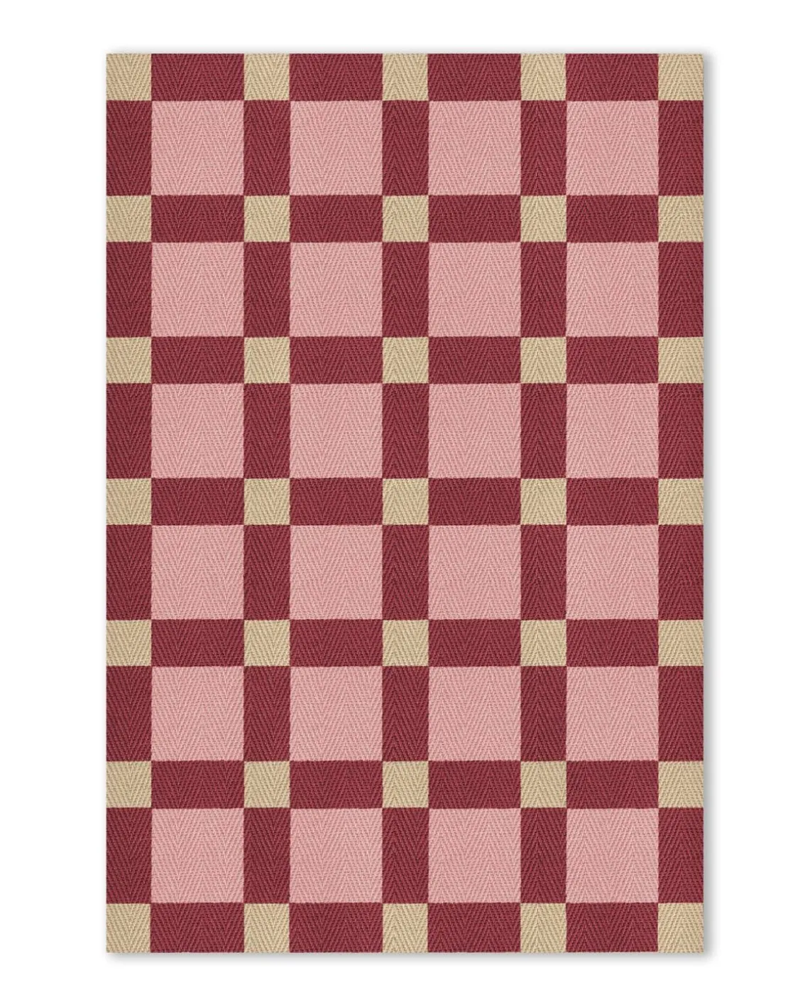 Layered Evelina Kroon Plum Punch Jute Rug