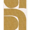 Layered Gotland Rauk Wool Rug Sunflower Yellow