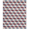 Layered Illusion Rug Mulberry Sky