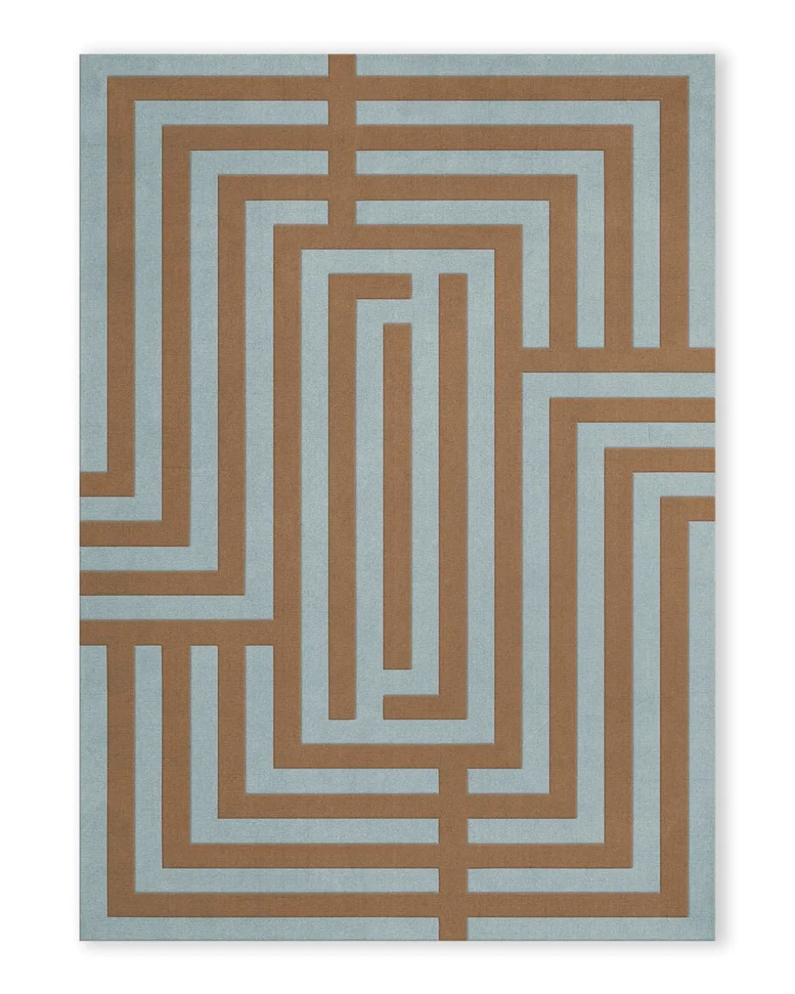 Layered Letters Rug Umber