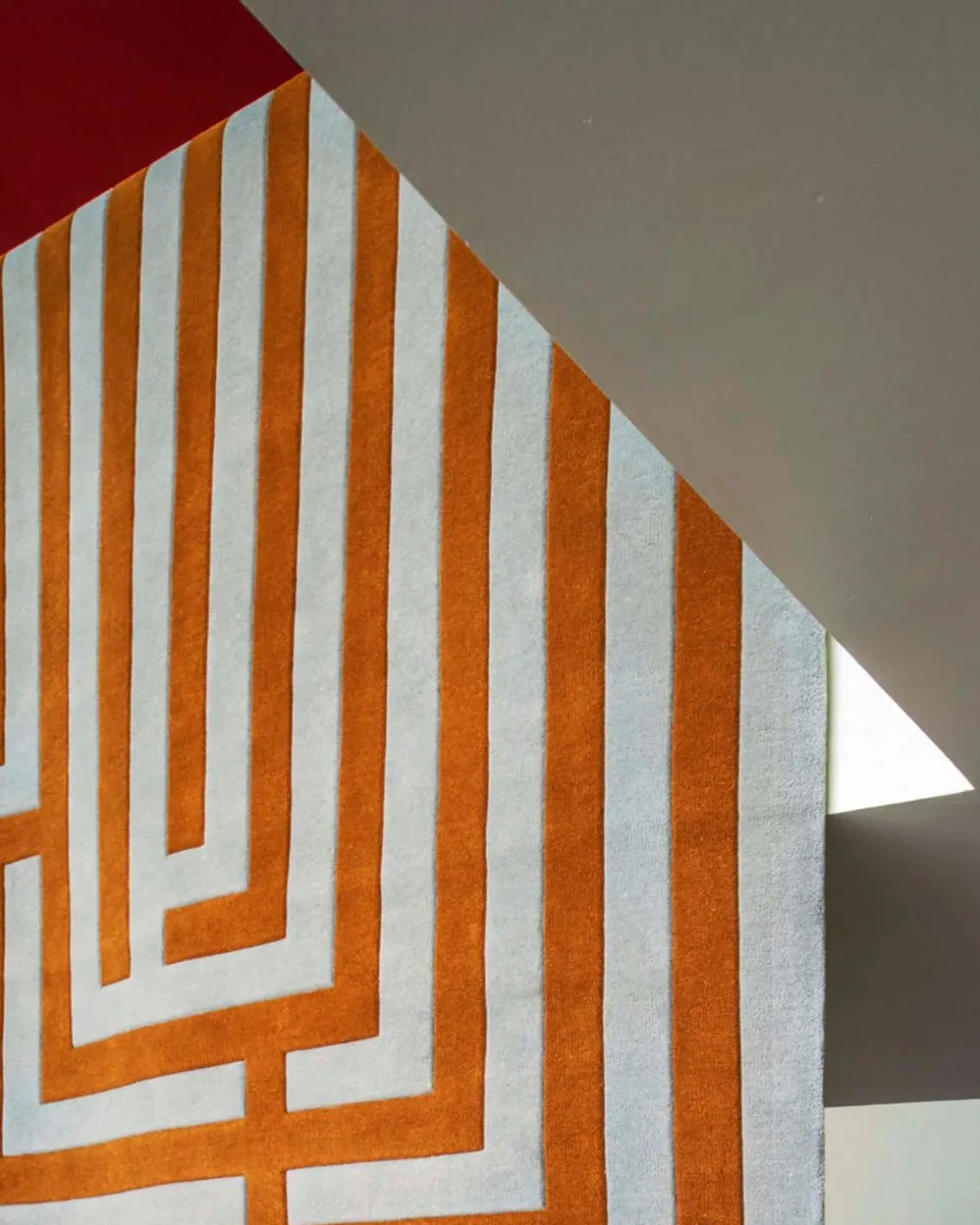 Layered Letters Rug Umber