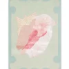 Layered Shell Wool Rug Multi