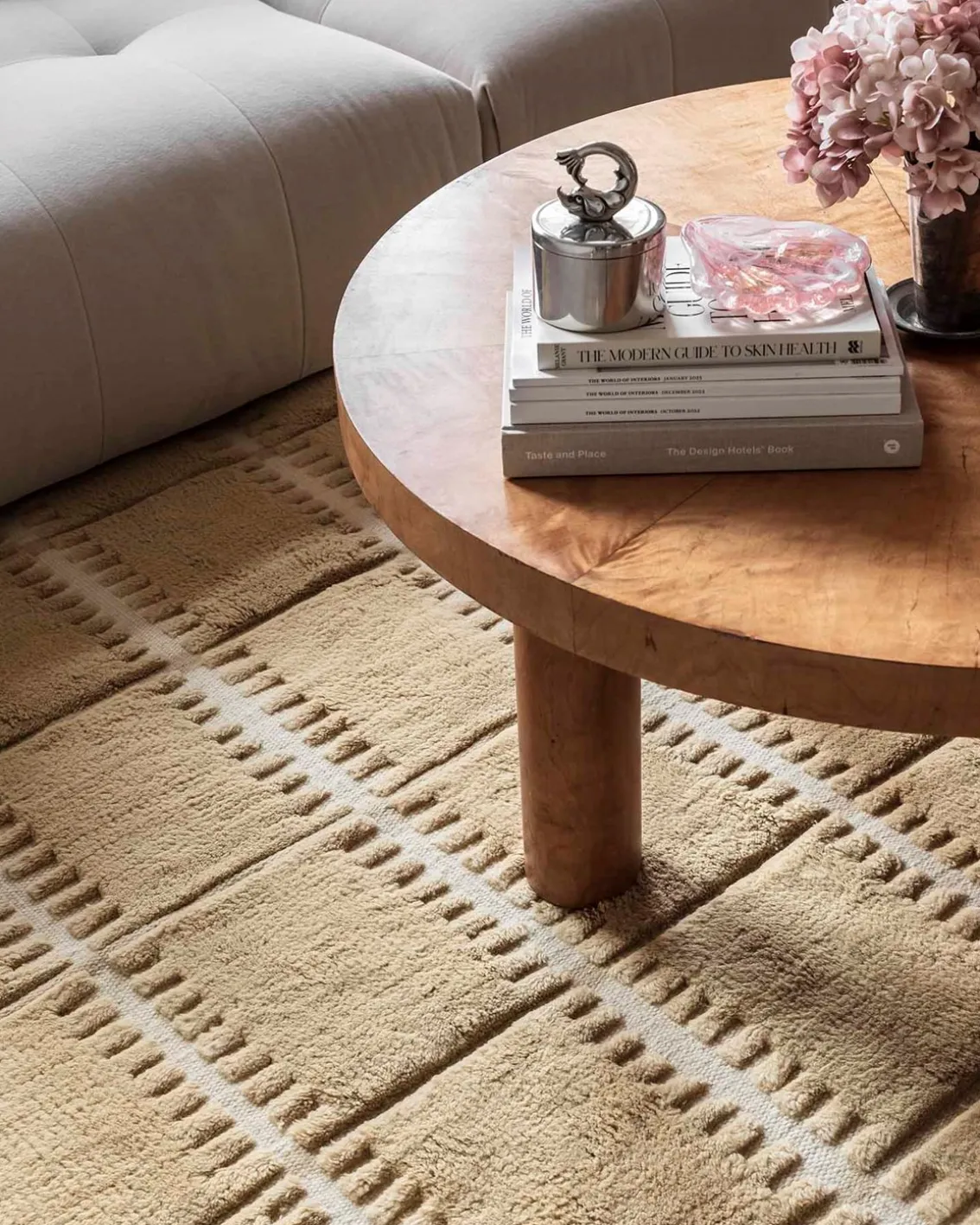 Layered Swedish Homage Lilly Rug Mustard