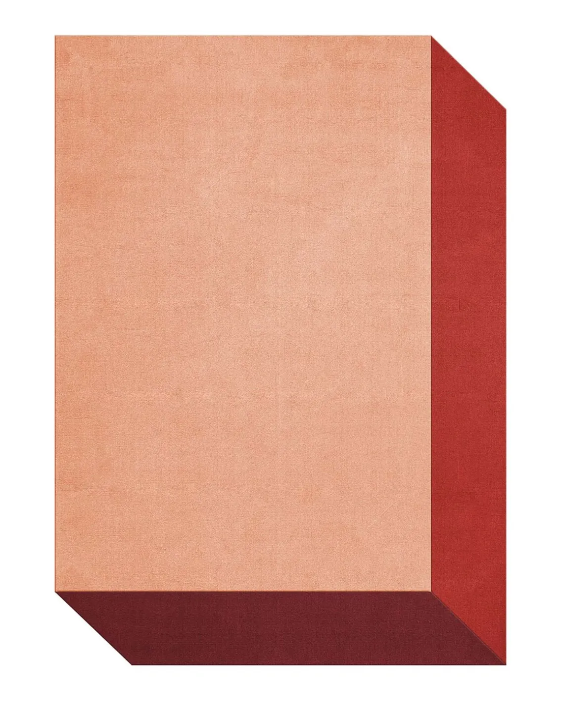 Layered Teklan Box Wool Rug Corals