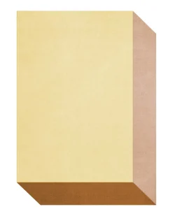 Layered Teklan Box Wool Rug Yellows