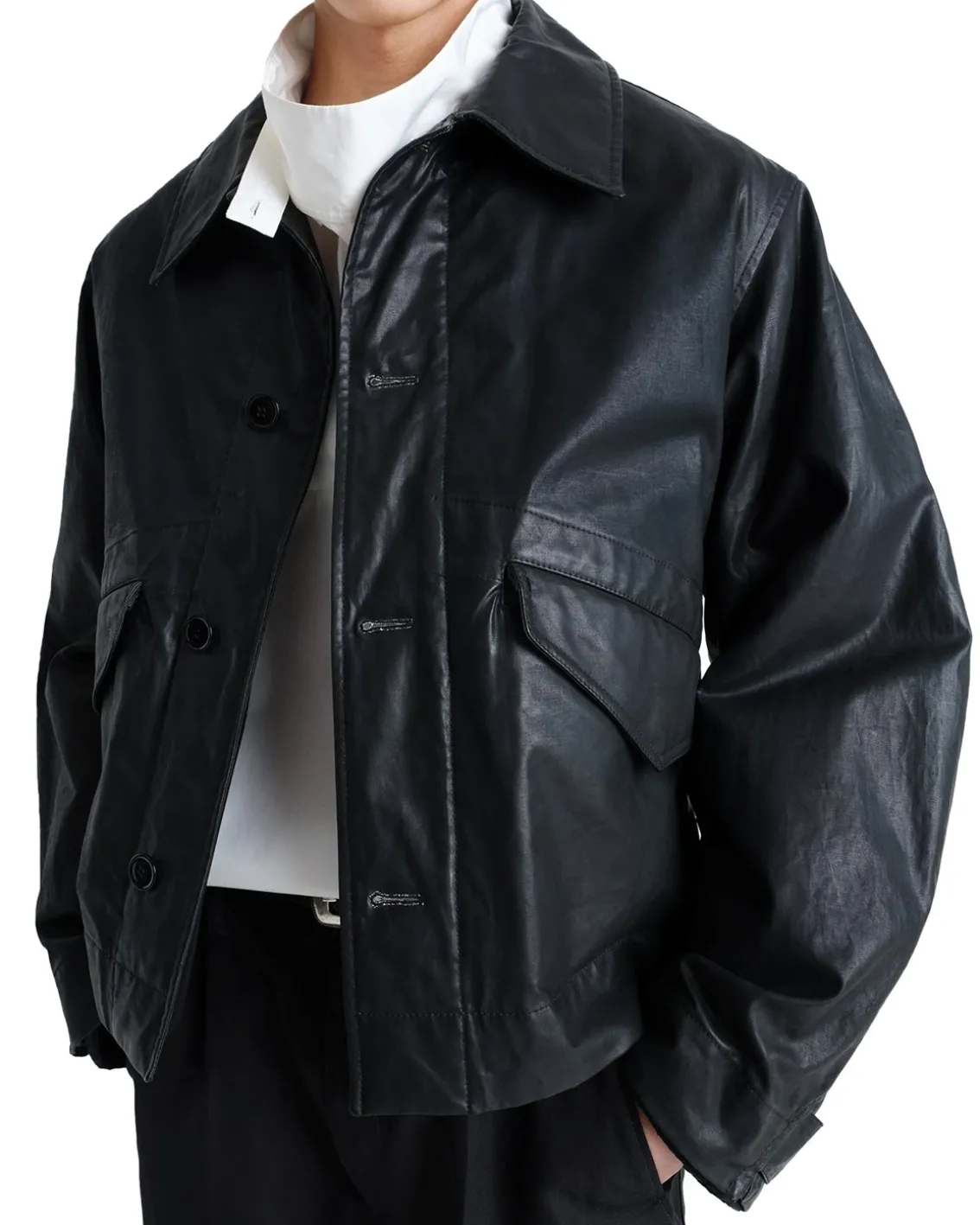 LEMAIRE Biker Blouson Black
