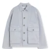 LEMAIRE Boxy Jacket Snowy Blue Grey