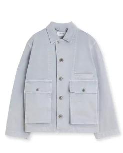 LEMAIRE Boxy Jacket Snowy Blue Grey