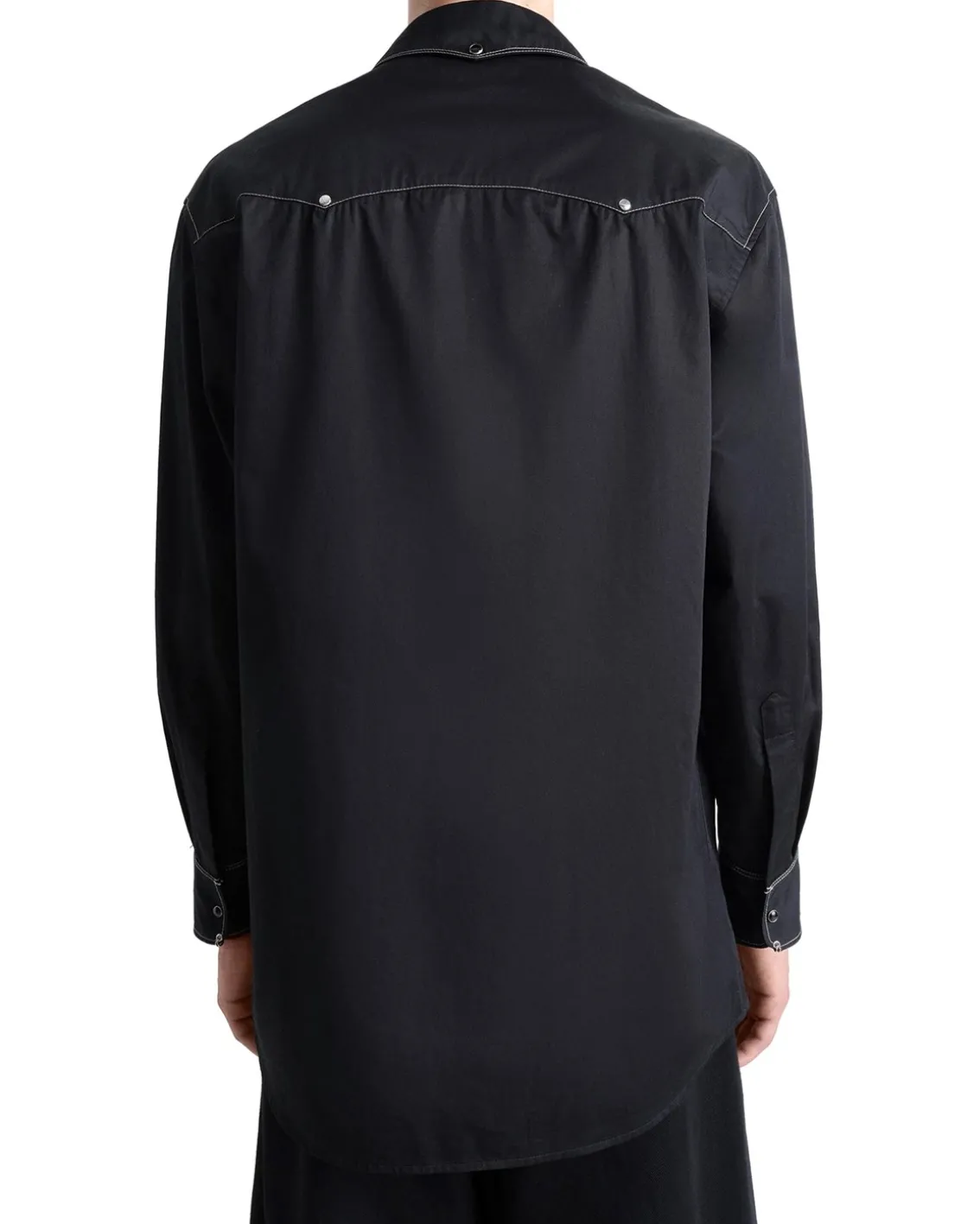 LEMAIRE Embellished Metal Shirt Black