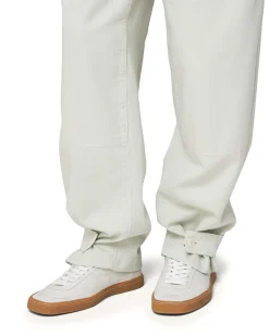 LEMAIRE Linoleum Basic Laced Up Trainers W Clay White