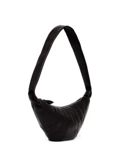 LEMAIRE Medium Croissant Bag Nappa Leather Dark Chocolate