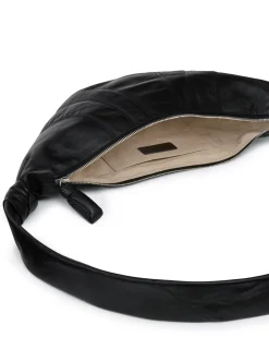 LEMAIRE Medium Croissant Bag Nappa Leather Black