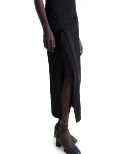 LEMAIRE Slit Skirt Black