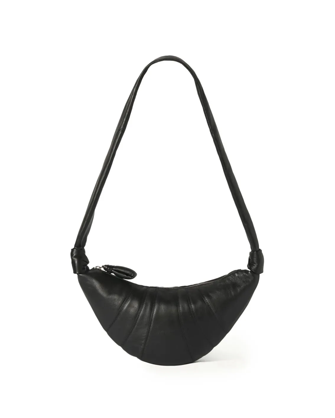 LEMAIRE Small Croissant Bag Nappa Leather Black