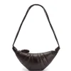 LEMAIRE Small Croissant Bag Nappa Leather Dark Chocolate