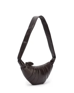 LEMAIRE Small Croissant Bag Nappa Leather Dark Chocolate