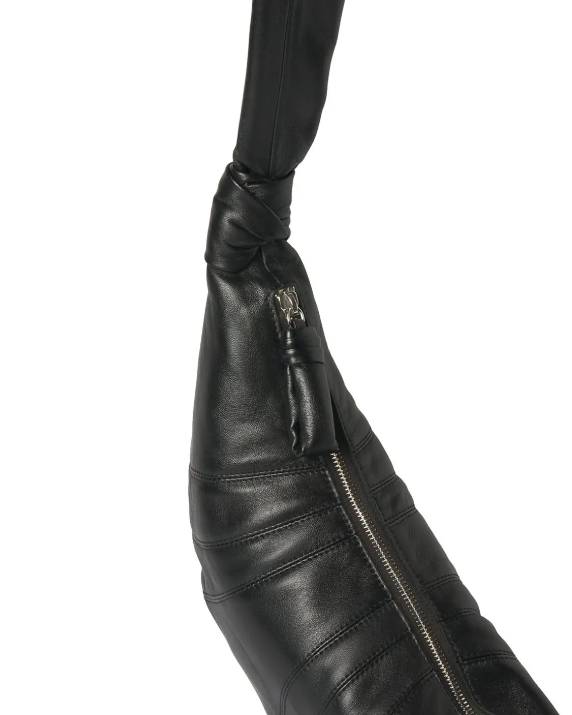LEMAIRE Small Croissant Bag Nappa Leather Black