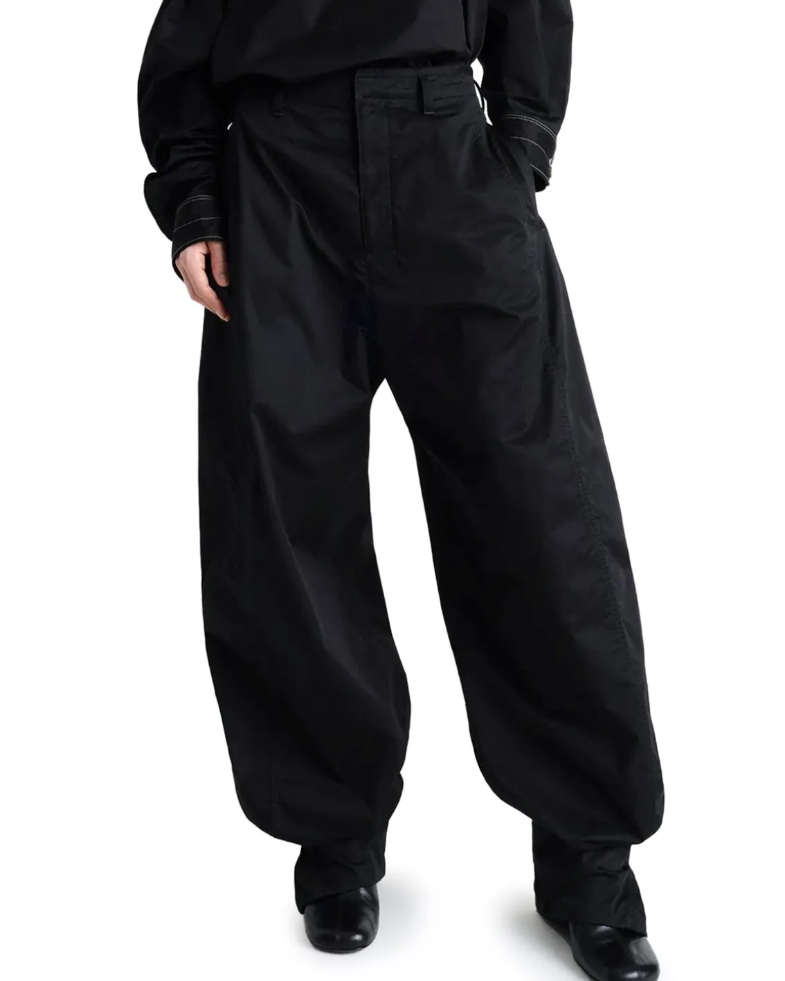 LEMAIRE Soft Volume Pants Black