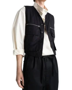 LEMAIRE Technical Gilet Black