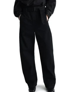 LEMAIRE Twisted Belted Pants Black
