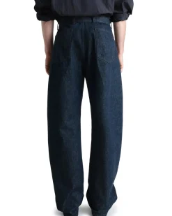 LEMAIRE Twisted Belted Pants Denim Indigo