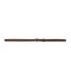 Lié Studio The Georgia Slim Belt Chocolate Brown