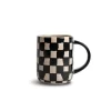 Liz Checkered Mug Black