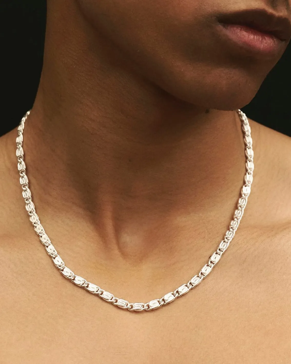 Louis Abel 12 Mm Vortex Necklace Silver