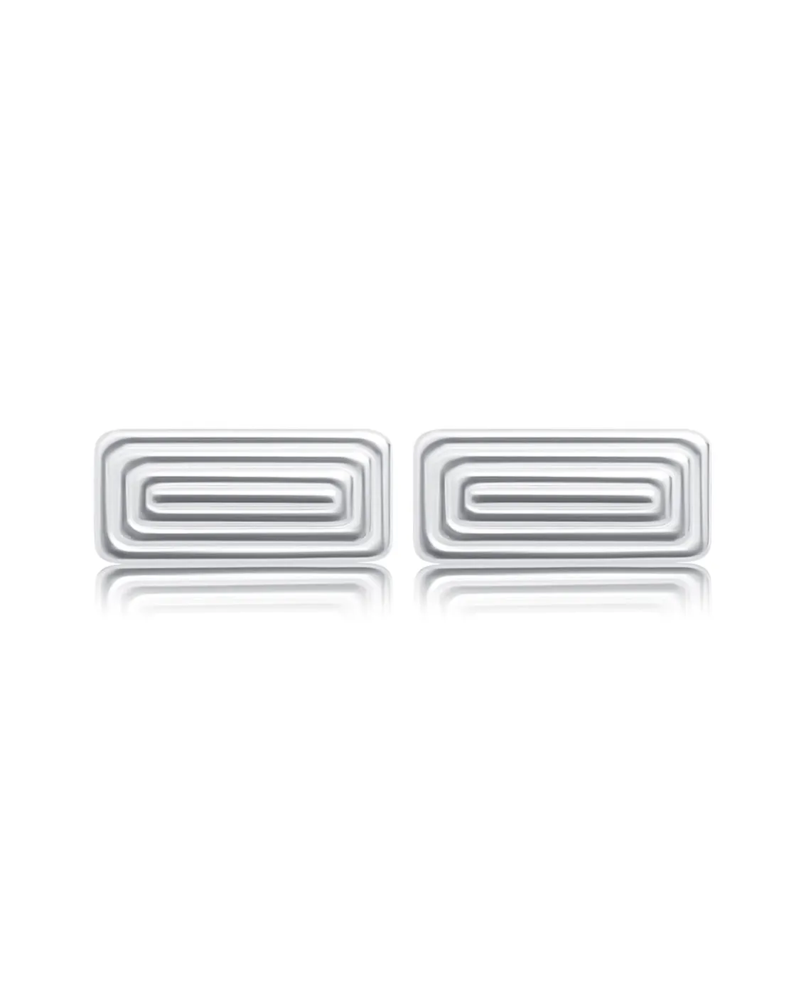 Louis Abel Maze Earrings Silver