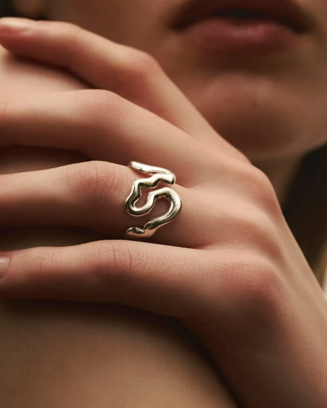 Louis Abel Radix Polished Ring Silver