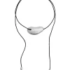 Louis Abel Strea Cord Necklace Silver
