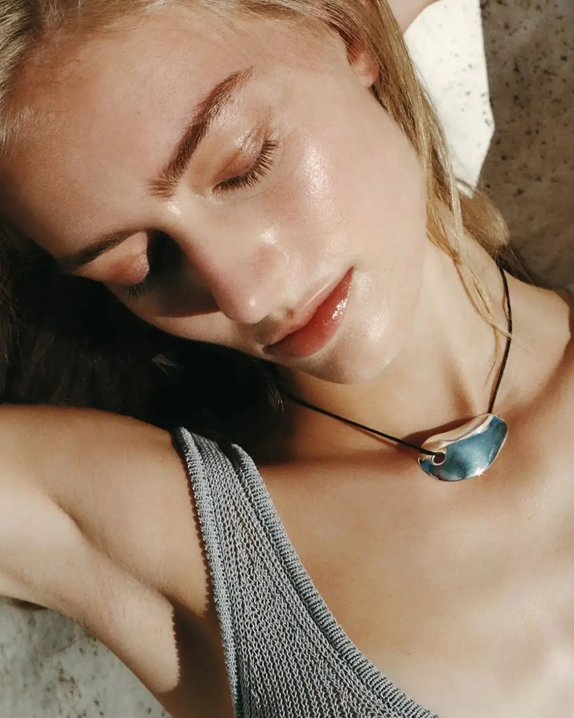 Louis Abel Strea Cord Necklace Silver