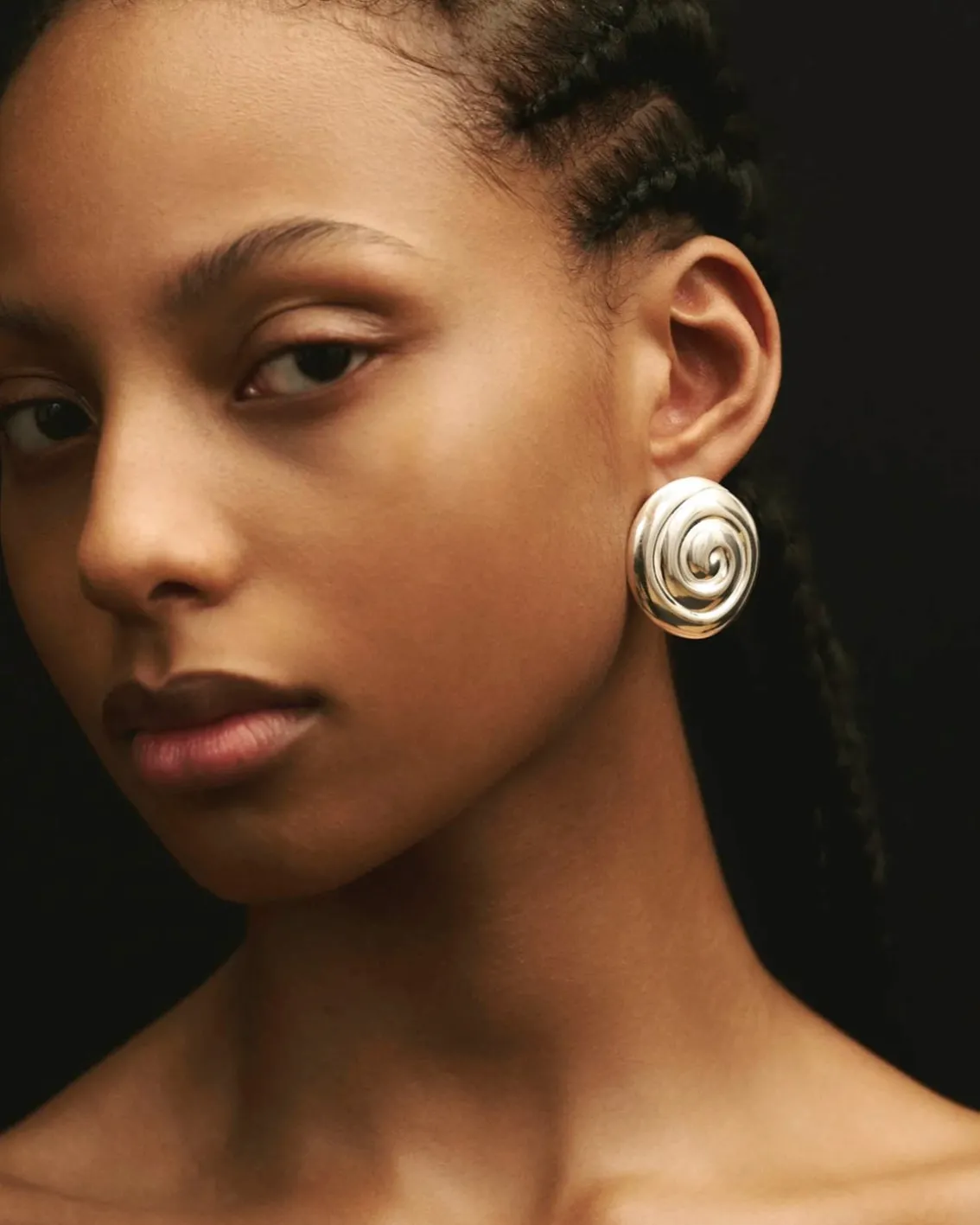 Louis Abel Uzu Earrings Silver