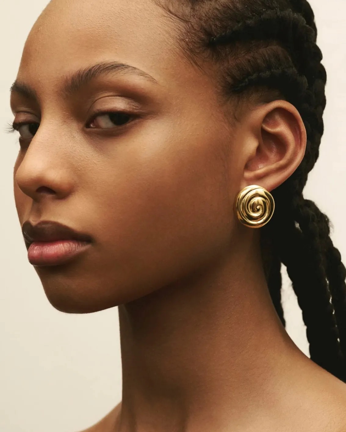 Louis Abel Uzu Mid Earrings Gold Vermeil