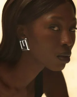 Louis Abel Zona Earrings Silver