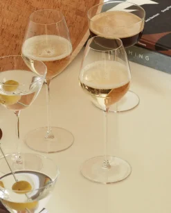 LSA INTERNATIONAL Borough Champagne Glass Set Of 4 Clear