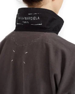 Maison Margiela Contrast Polo Shirt Anthracite