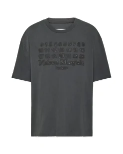Maison Margiela Embroidered Logo T-Shirt Washed Black