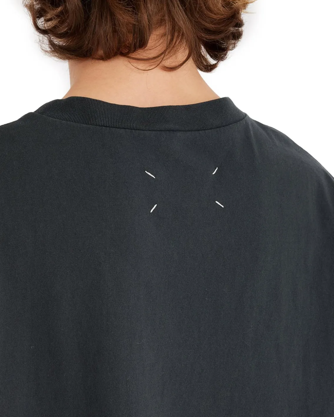 Maison Margiela Embroidered Logo T-Shirt Washed Black