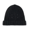 Maison Margiela Four Stitches Wool Beanie Black