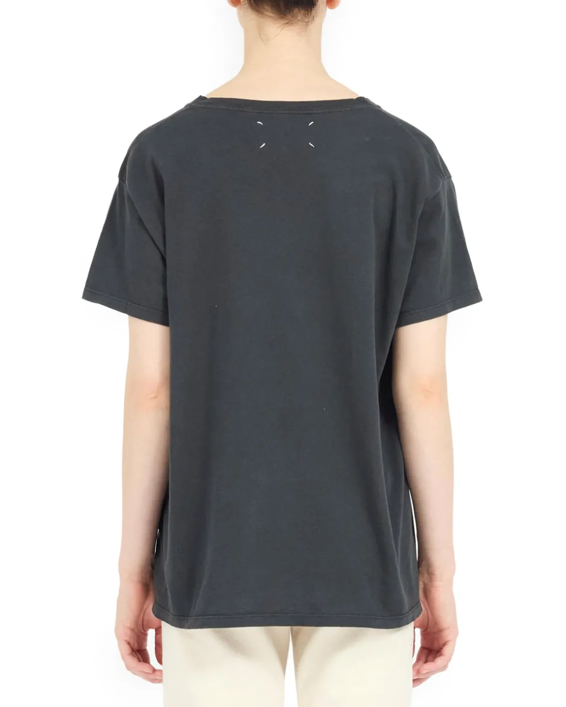 Maison Margiela Numeric Cotton T-Shirt Washed Black