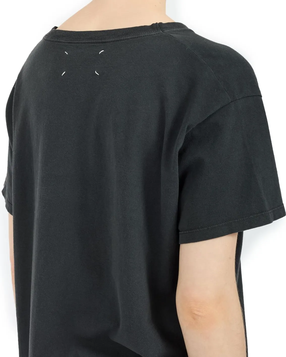 Maison Margiela Numeric Cotton T-Shirt Washed Black