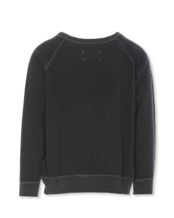 Maison Margiela Numeric Hooded Logo Sweatshirt Washed Black